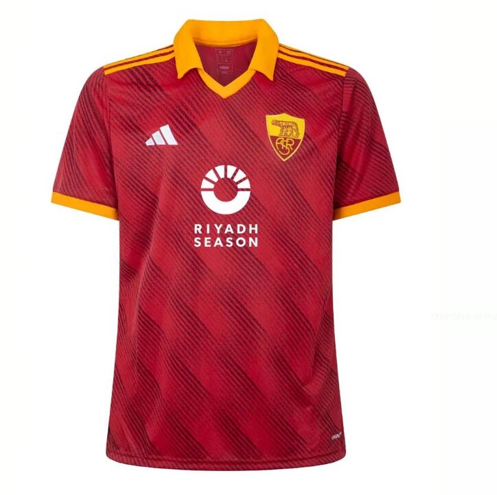 prima maglie calcio as roma derby 2024 rosso